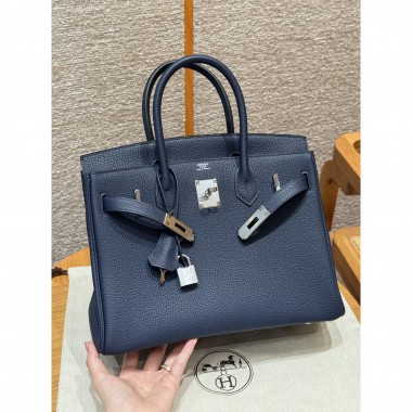 Hermes Birkin35 in Togo Leather -Navy Blue