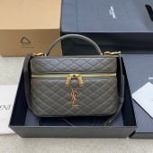 Saint Laurent Gaby Large Vanity bag in Lambskin-Light Musk