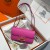 Hermes Constance Elan Shoulder Bag in Epsom Leather-Rose