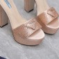 Prada Satin platform sandals with crystals,  Size 35-41