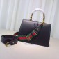 Dionysus large leather bag, black