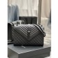 YSL Envelope Borsa Grande In Pelle Grained   