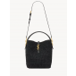 Saint Laurent LE 37 in Woven Raffia and Vegetable-Tanned leather