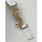 Saint Laurent LE 5 À 7 Supple Large in grained leather -White