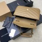 Saint Laurent Loulou Medium in matelasse lambskin- Natural Tan