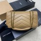 Saint Laurent Loulou Medium in matelasse lambskin- Natural Tan