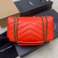 Saint Laurent Loulou Medium in matelasse lambskin- CELOSIA