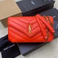 Saint Laurent Loulou Medium in matelasse lambskin- CELOSIA