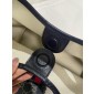 Gucci Giglio small tote bag-Blue and white GG denim