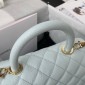 Chanel Small Coco Handle Bag-Light blue