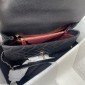 Chanel Medium Coco Handle Bag-Black with Burgundy Lizard handle