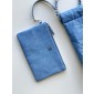 Chanel 22 Small Handbag-Blue denim 