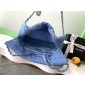 Chanel 22 Small Handbag-Blue denim 