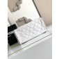 Chanel 25 Small handbag -White Caviar leather 