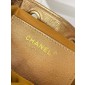 Chanel 25 Small handbag -Dark gold Caviar leather 