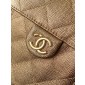 Chanel 25 Small handbag -Dark gold Caviar leather 