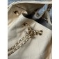 Chanel 25 Small handbag -Beige Caviar leather 