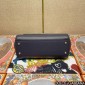 Authentic Quality-Dolce Gabbana Large Sicily Handbag in in Dauphine leather-Dark blue