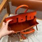 Hermes Birkin 25 /  30  in Epsom Leather-Orange