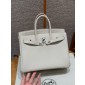 Hermes Birkin 25 / Birkin 30  in Togo Leather-Cream white