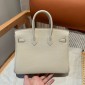 Hermes Birkin 25 / Birkin 30  in Togo Leather-Cream white