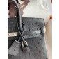 Pre-ordered Birkin 25 / 30  in Ostrich Leather- Black