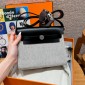 Hermes Herbag Mini Bag- Ecru/Black