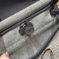 Hermes Herbag Mini Bag- Ecru/blue glacier /ardoise
