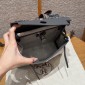 Hermes Herbag Mini Bag- Ecru/blue glacier /ardoise