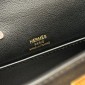 Hermes Kelly Pochette in Swift Leather-Black
