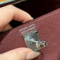 Hermes Mini Kelly Epsom leather-Rouge H