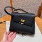 Hermes Kelly Sellier 20 Shoulder Bag in Epsom-Black