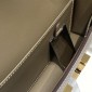 Hermes Constance Elan Shoulder Bag in Epsom Leather-Light Grey
