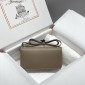 Hermes Constance Elan Shoulder Bag in Epsom Leather-Light Grey