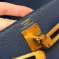 Hermes Kelly Elan Shoulder Bag-Navy blue 