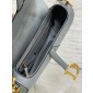 Christian Dior Saddle Bag with Strap-Blue Brume