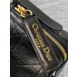 Small D-Journey Bag in Crinkled Calfskin
