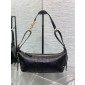 Small D-Journey Bag in Crinkled Calfskin