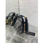 Small D-Journey Bag in Blue Dior Oblique Jacquard