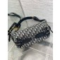Small D-Journey Bag in Blue Dior Oblique Jacquard