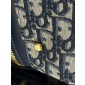 Dior Medium D-Journey Bag-Blue Dior Oblique Jacquard