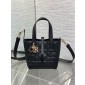 Small Dior Toujours Vertical Tote Bag-Black