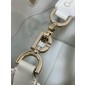 Small Dior Toujours Vertical Tote Bag-White