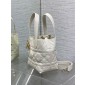 Small Dior Toujours Vertical Tote Bag-White