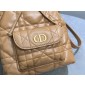 Small Dior Caro Bucket Bag-Light gold tone