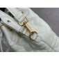 Small Dior Caro Bucket Bag-White