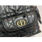 Small Dior Caro Bucket Bag-Black