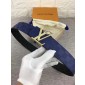 reversable belt 4.0cm -dark blue/black